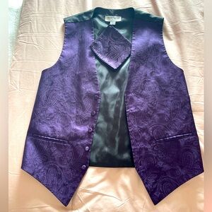 Deep purple Vesuvio Italian vest